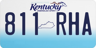 KY license plate 811RHA