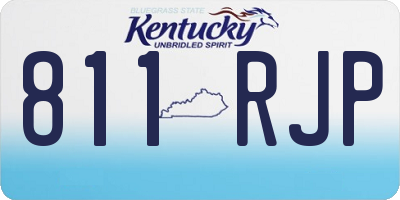 KY license plate 811RJP