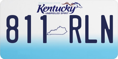 KY license plate 811RLN