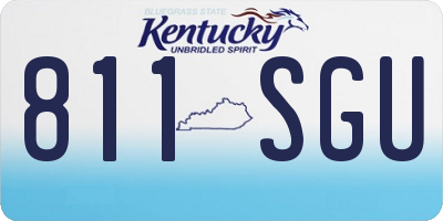KY license plate 811SGU