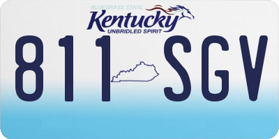 KY license plate 811SGV