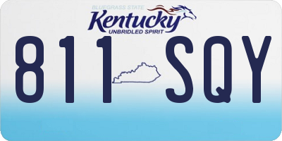 KY license plate 811SQY