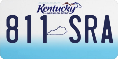 KY license plate 811SRA