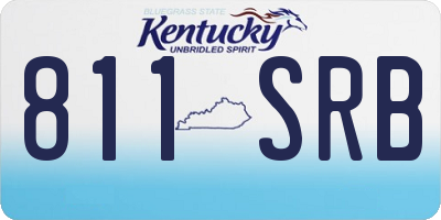 KY license plate 811SRB