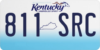 KY license plate 811SRC