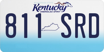 KY license plate 811SRD
