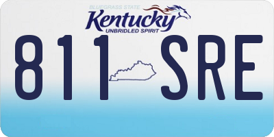 KY license plate 811SRE