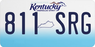 KY license plate 811SRG