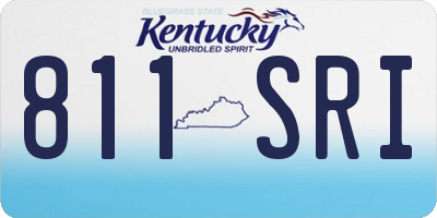 KY license plate 811SRI