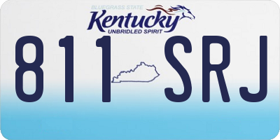 KY license plate 811SRJ