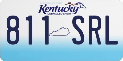 KY license plate 811SRL