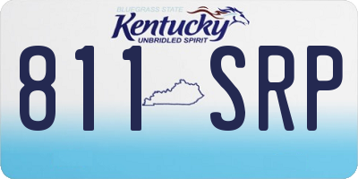 KY license plate 811SRP
