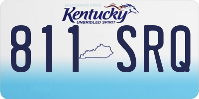 KY license plate 811SRQ