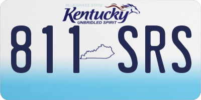 KY license plate 811SRS
