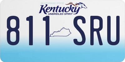 KY license plate 811SRU
