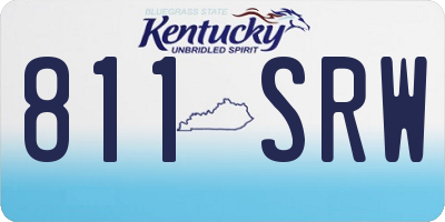 KY license plate 811SRW