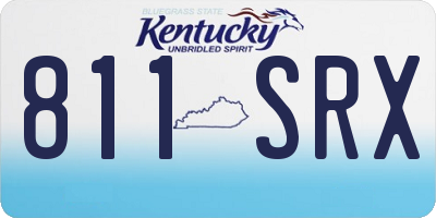 KY license plate 811SRX