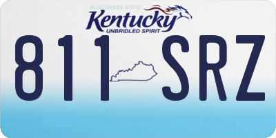 KY license plate 811SRZ