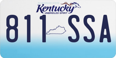 KY license plate 811SSA