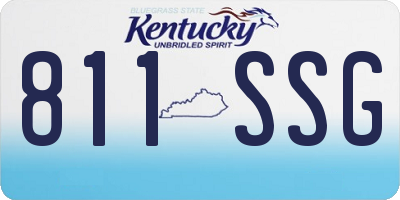 KY license plate 811SSG