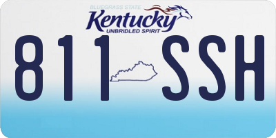 KY license plate 811SSH