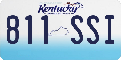 KY license plate 811SSI