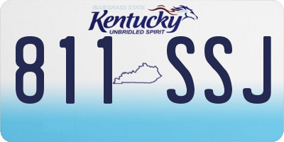 KY license plate 811SSJ
