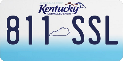 KY license plate 811SSL