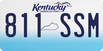 KY license plate 811SSM