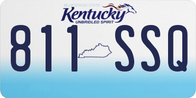 KY license plate 811SSQ