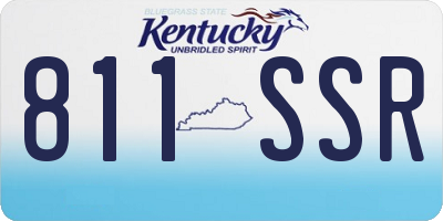 KY license plate 811SSR