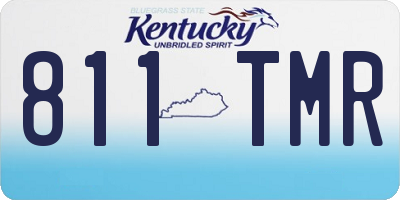 KY license plate 811TMR