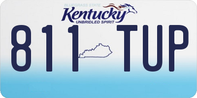 KY license plate 811TUP