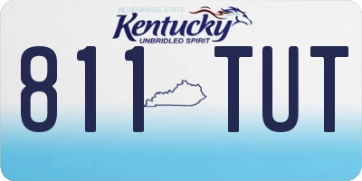 KY license plate 811TUT
