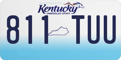 KY license plate 811TUU