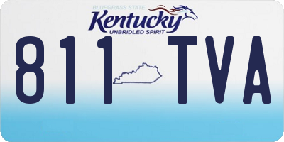 KY license plate 811TVA