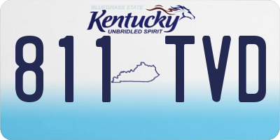 KY license plate 811TVD