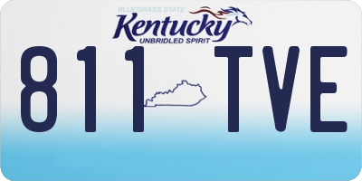 KY license plate 811TVE