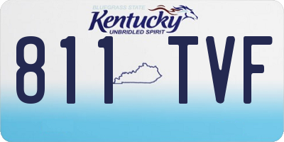 KY license plate 811TVF