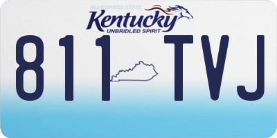 KY license plate 811TVJ