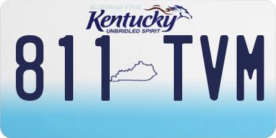 KY license plate 811TVM