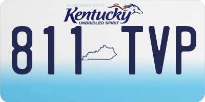 KY license plate 811TVP