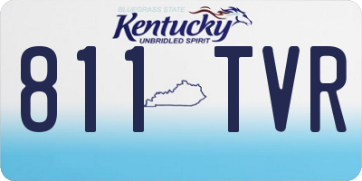 KY license plate 811TVR