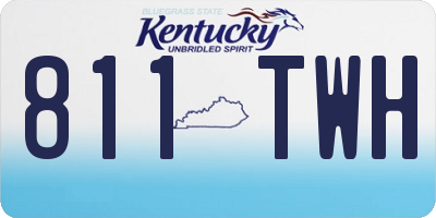 KY license plate 811TWH