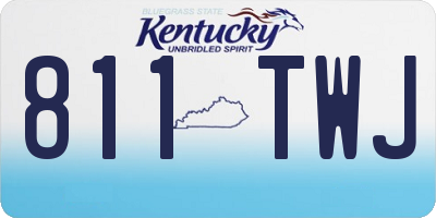 KY license plate 811TWJ