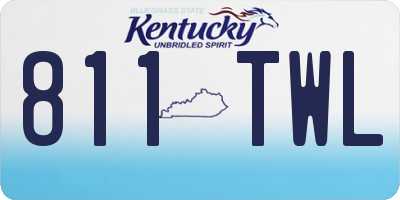 KY license plate 811TWL
