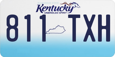 KY license plate 811TXH