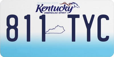 KY license plate 811TYC