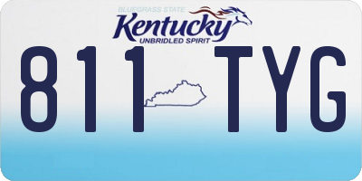 KY license plate 811TYG