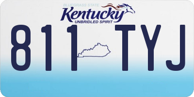 KY license plate 811TYJ